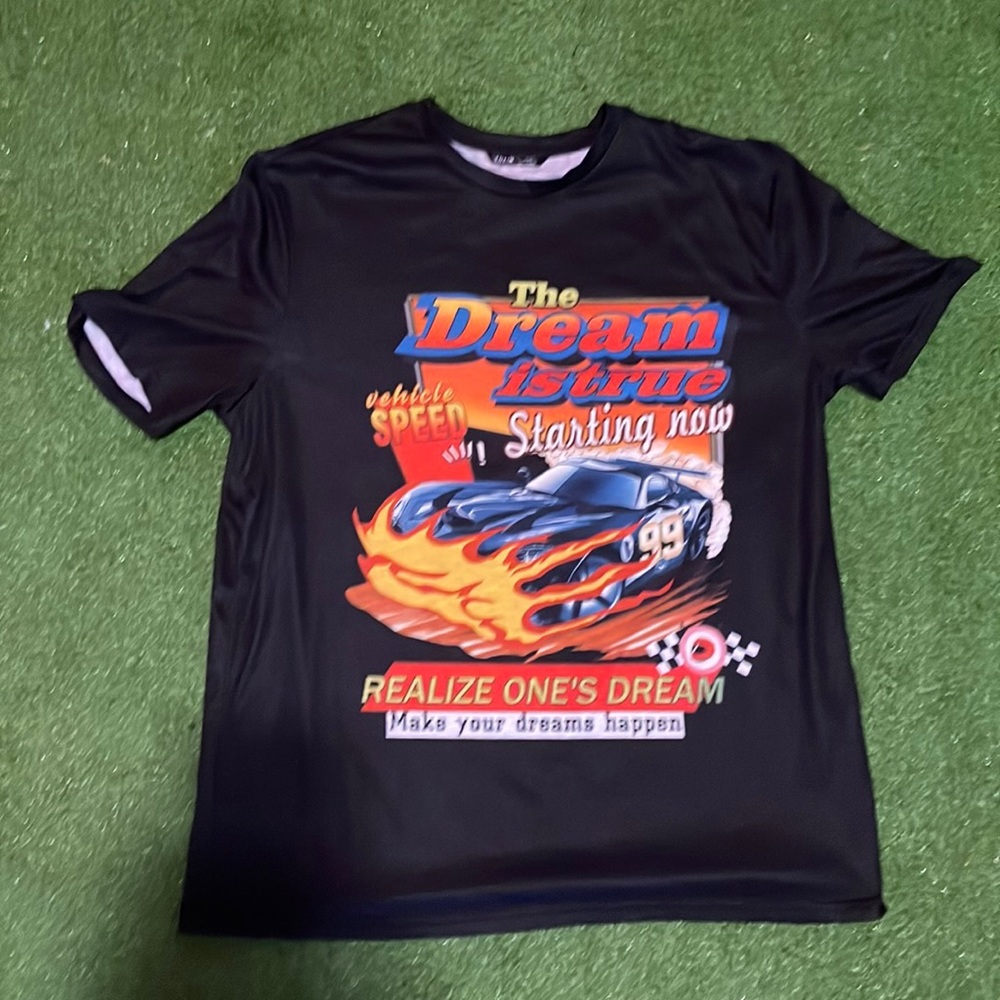 oversized race car tee size XL